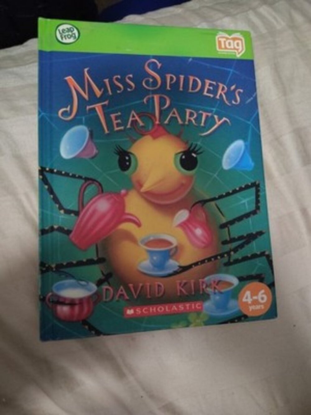 Leapfrog Tag Activity Storybook Miss Spider's Tea Party Age 4-6 NEW